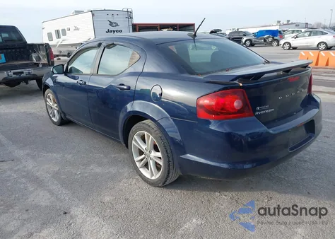 2013 Dodge Avenger Sxt из США, поврежденный, VIN 1C3CDZCB6DN693317